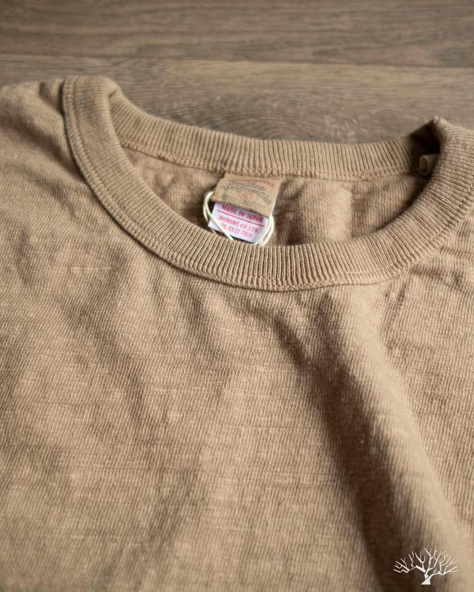 UES No. 8 Slub Nep Long-Sleeve Tee - Beige