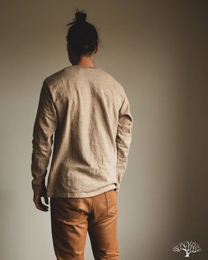 UES No. 8 Slub Nep Long-Sleeve Tee - Beige