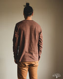 UES No. 8 Slub Nep Long-Sleeve Tee - Brown