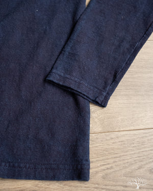 UES No. 8 Slub Nep Long-Sleeve Tee - Indigo