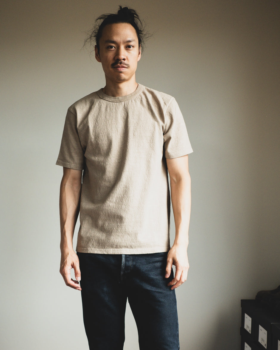 UES No. 8 Slub Nep Tee - Beige