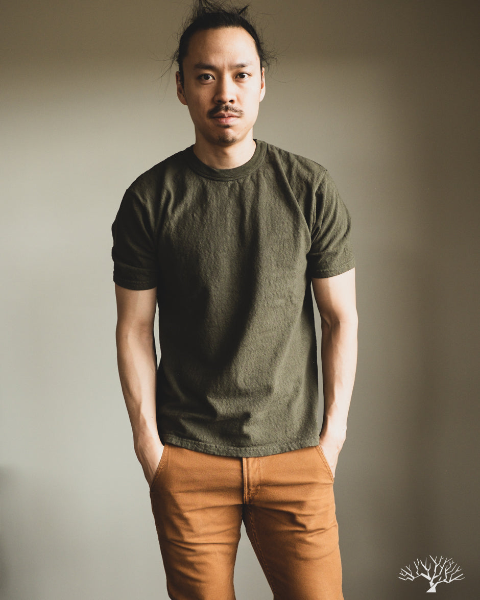 UES No. 8 Slub Nep Tee - Olive