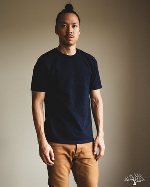 UES No. 8 Slub Nep Tee - Indigo