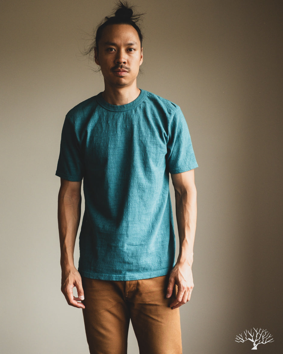 UES No. 8 Slub Nep Tee - Turquoise