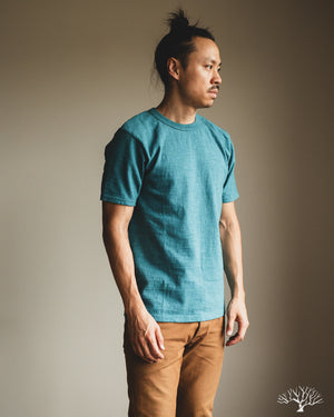 UES No. 8 Slub Nep Tee - Turquoise