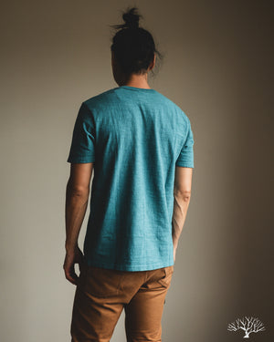 UES No. 8 Slub Nep Tee - Turquoise