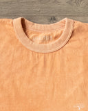 UTILITEES UTIL-HDYE-PCH - 5.5oz Loopwheel Crew Neck T-Shirt - Hand Dyed Peach