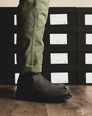 Viberg Chelsea Boot - Charcoal Waxy Commander - 2030