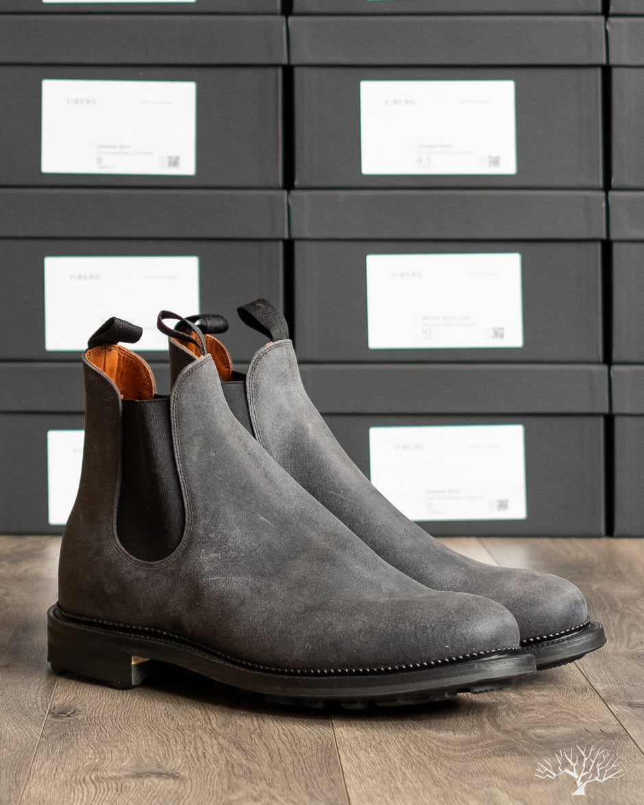 Viberg Chelsea Boot - Charcoal Waxy Commander - 2030