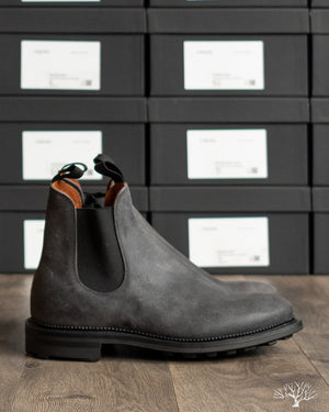 Viberg Chelsea Boot - Charcoal Waxy Commander - 2030