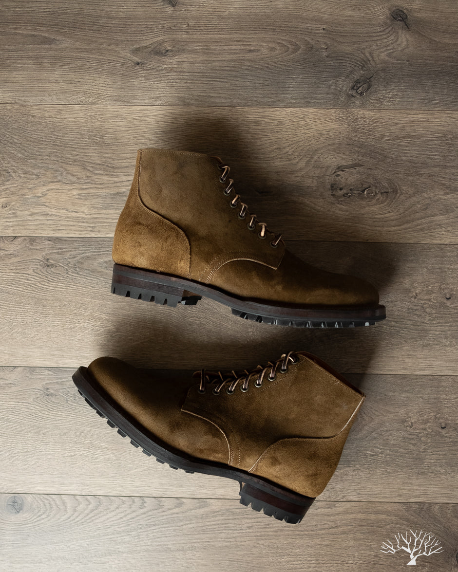 Viberg Service Boot - Mushroom Chamois Roughout - Commando - 1035