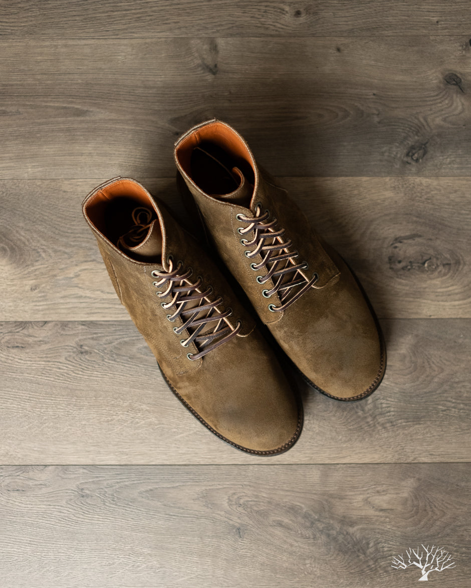 Viberg Service Boot - Mushroom Chamois Roughout - Commando - 1035