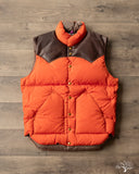 Warehouse Rocky Mountain Nylon Down Vest Brick Lot 2221