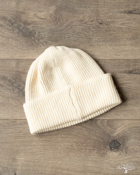 Baby Alpaca Watch Cap - Ivory