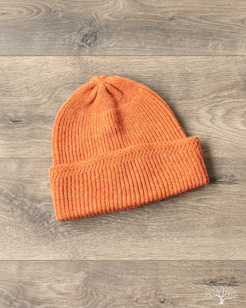 Baby Alpaca Watch Cap - Orange