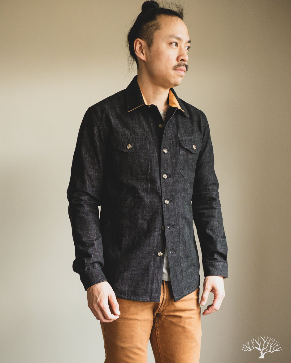 Dehen 1920 for Withered Fig Crissman Overshirt - Slate Denim