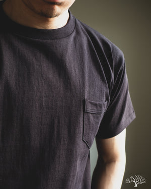 Denime 263 Crew Neck Pocket T-Shirt - Black