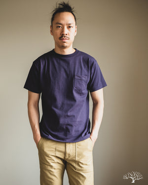 Denime 263 Crew Neck Pocket T-Shirt - Ink Navy