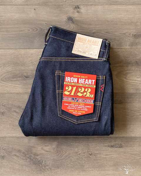 IH-777S-UHR - 21/23oz Ultra Heavy Raw Indigo Selvedge Slim Tapered Denim