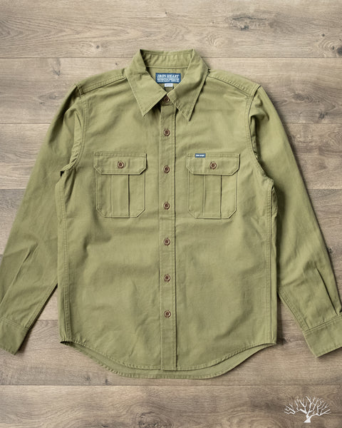 IHSH-354-ODG - 9oz Military Shirt - Olive Drab Green