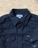 Iron Heart IHSH-357-IND - 5oz Dobby Cloth Western Shirt - Indigo